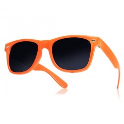 Okulary WAYFARERY nerdy kujonki - pomarańczowe