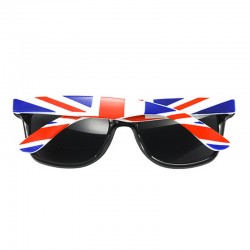 Okulary Wyafarery nerdy kujonki ze wzorem United Kingdom - czarne