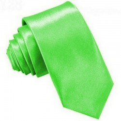 Krawat wąski śledzik SLIM - zielony