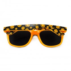 Okulary WAYFARERY nerdy kujonki SMILE - pomarańczowe