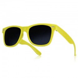 Okulary WAYFARERY nerdy kujonki - żółte